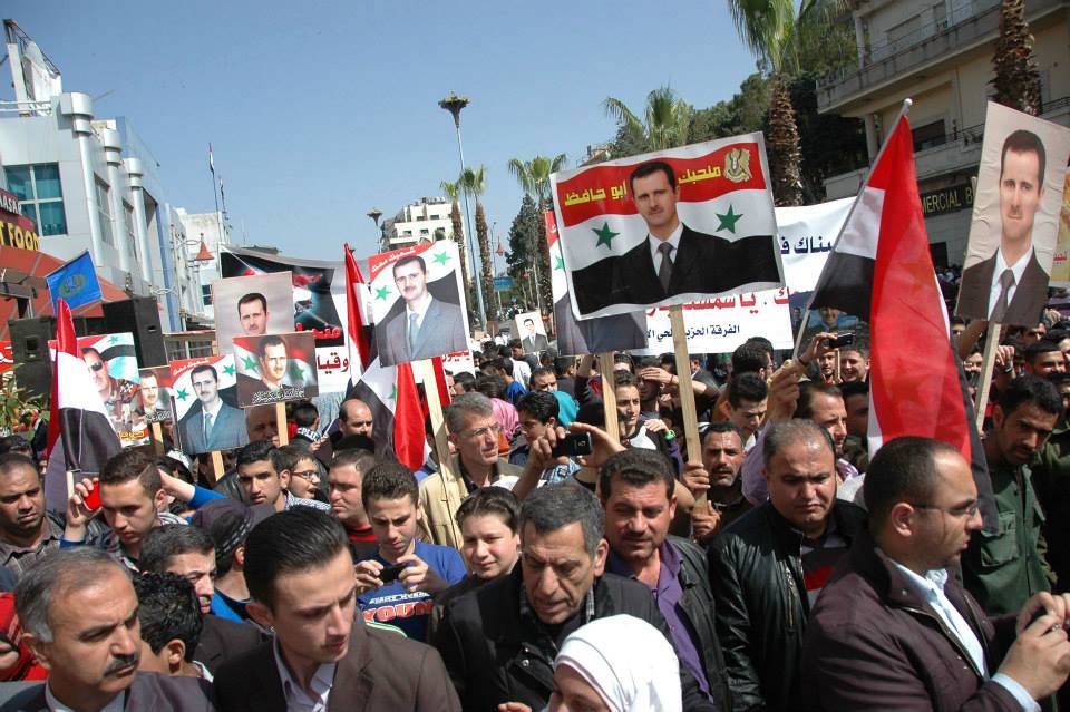 Photos- Rally in Homs in support of the Victorious Syrian Army