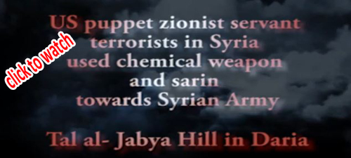 Video of chemical atrocity by terrorists in Syria- No any consciences can bear this!