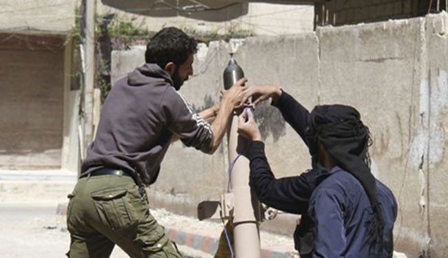 Foreign-backed insurgents in Syria firing mortar shells  (file photo)