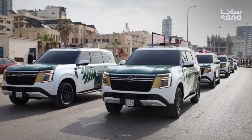 Syria’s Interior Ministry delivers new vehicles to Tartous Internal Security