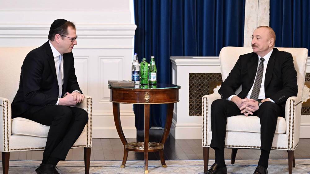 Azerbaijan president meets top officials of Israeli lobby group AIPAC in Washington