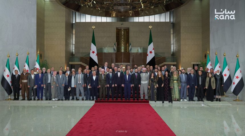 President Ahmad al-Sharaa hosts Kurdish delegation for Newroz and Eid al-Fitr