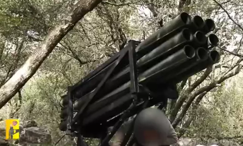 Islamic Resistance Launches Missile Attacks on Zionist Forces Near Tayr Harfa, South Lebanon
