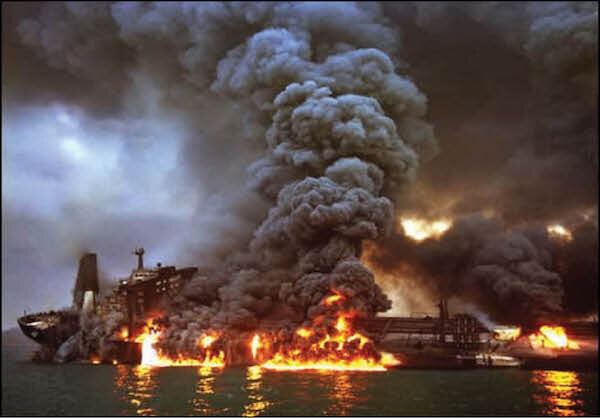 Oil Tanker Detonates in Hormuz Strait Following Mine Collision
