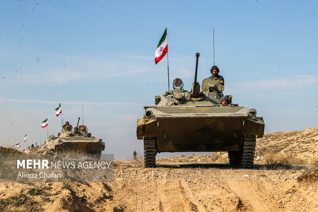 Army ground forces deployed across Iran's borders