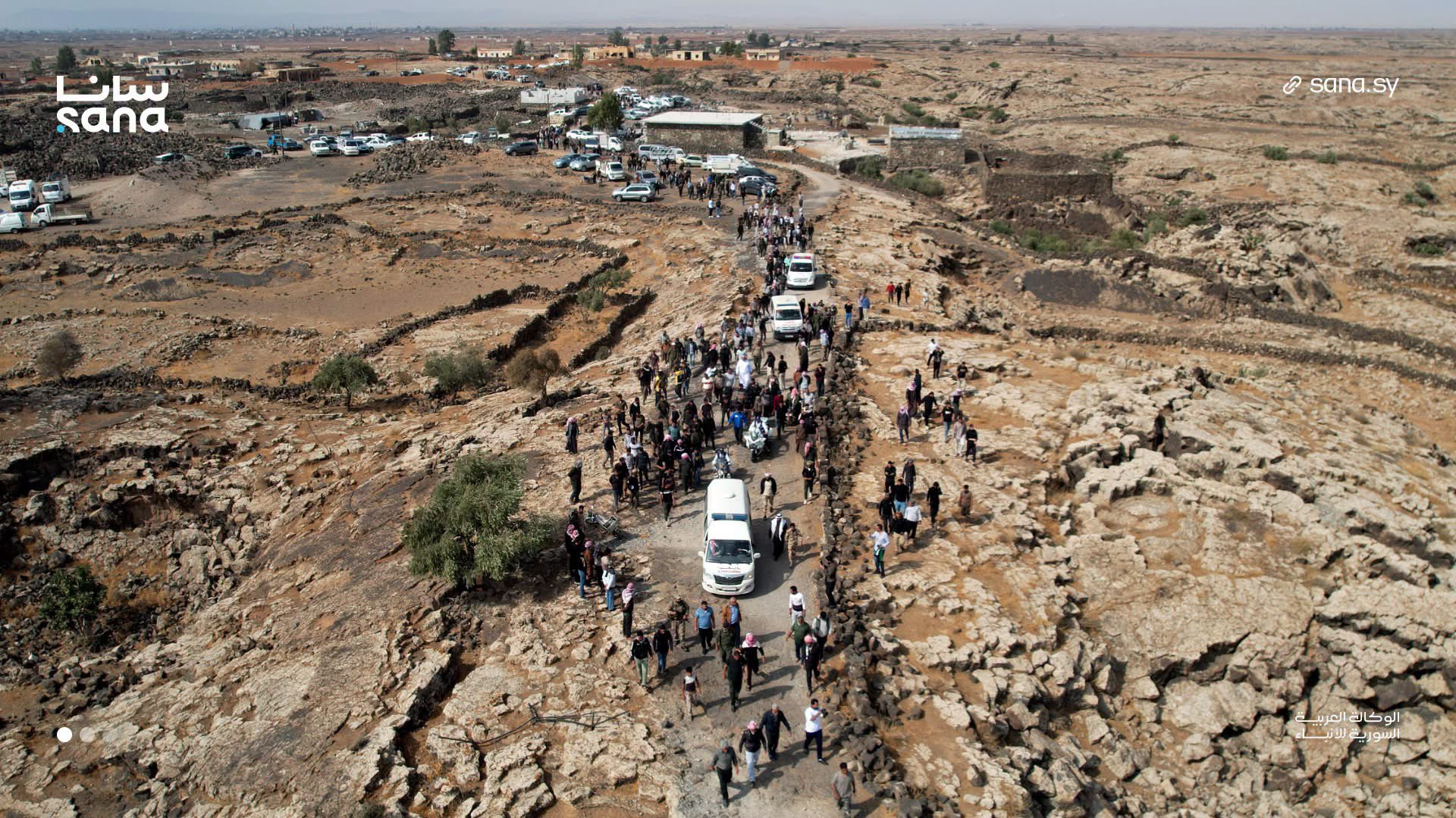 Funeral Procession for Victims of Jordanian Airstrikes in Southern Syria A large public turnout marked the funeral procession for the victims of Jordanian airstrikes in the town of Al-Tuff, in the Daraa countryside of southern Syria.