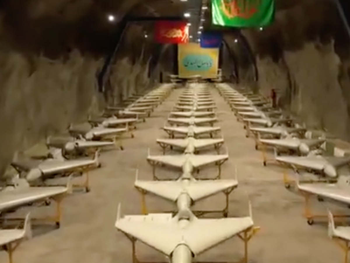 ⚡️BREAKING: Iran’s State TV has released Exclusive Footage of Underground Drone Manufacturing Facilities belonging to Iran’s Artesh (Army) Thousands of ready-made drones can be seen stored inside the underground tunnels